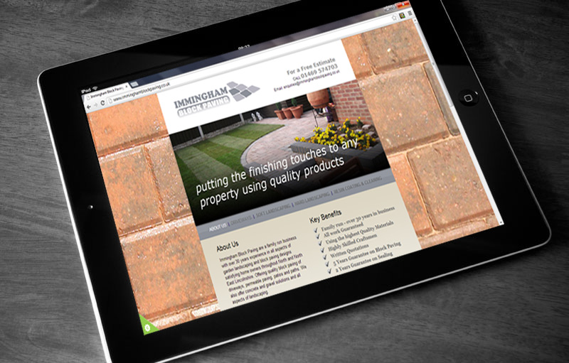 Immingham Block Paving website